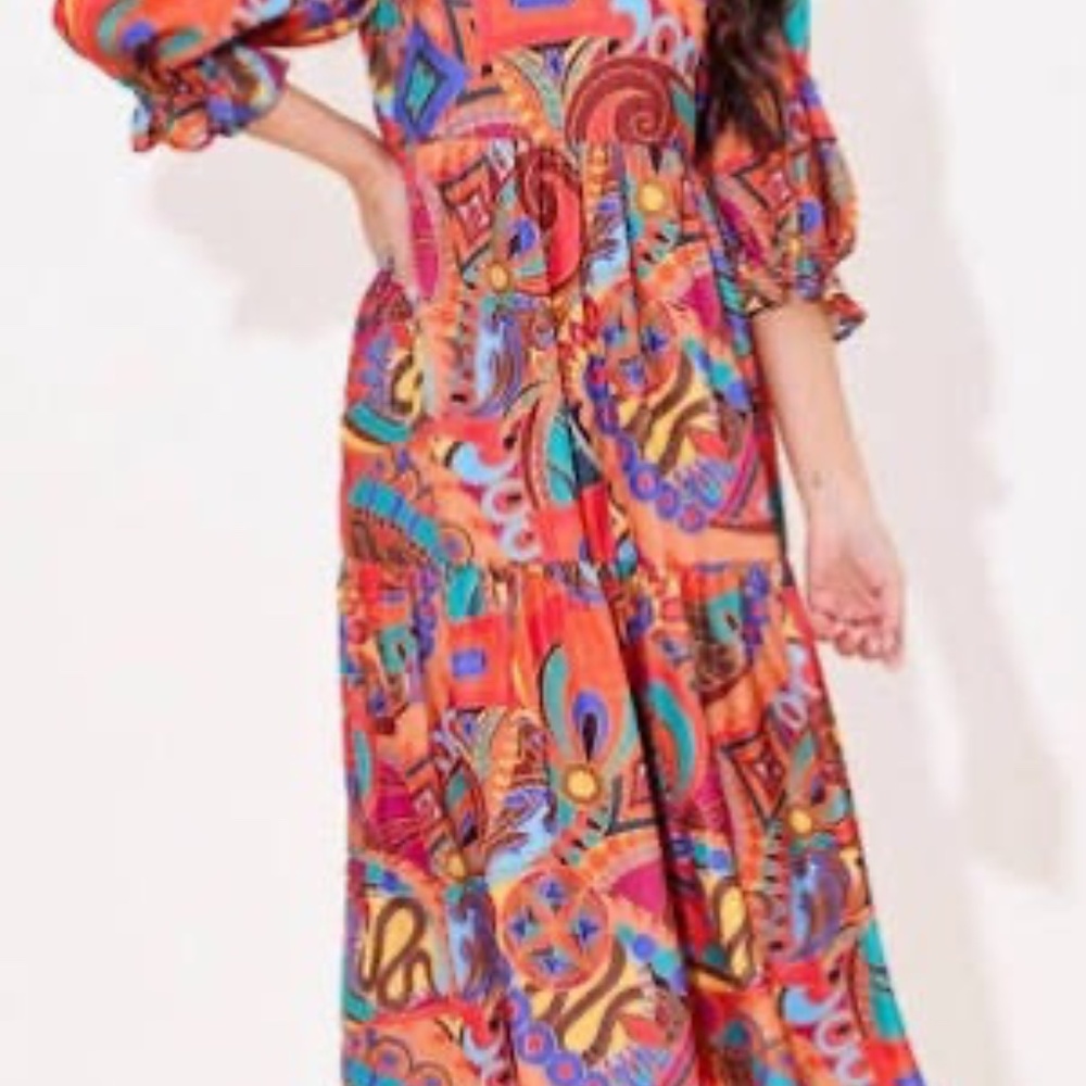 NWT Alden Adair Jewel Tone Midi dress